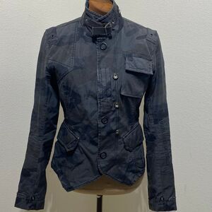 G-Star Raw Military Camo Black/Grey Jacket Women's Size Small